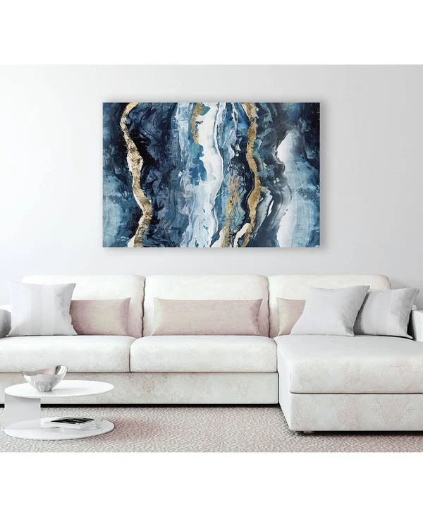 CLICART 16 in. x 20 in. Effectus I by Isabelle Z Wall Art - Blue/ White