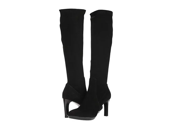 Aquatalia Women's Rhumba Knee-High Suede Boots - Black - Size 10.5