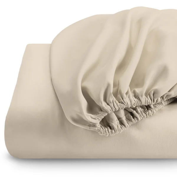 Bare Home Deep Pocket Fitted Sheet & Pillowcase Set, Hypoallergenic - Split King - Plum