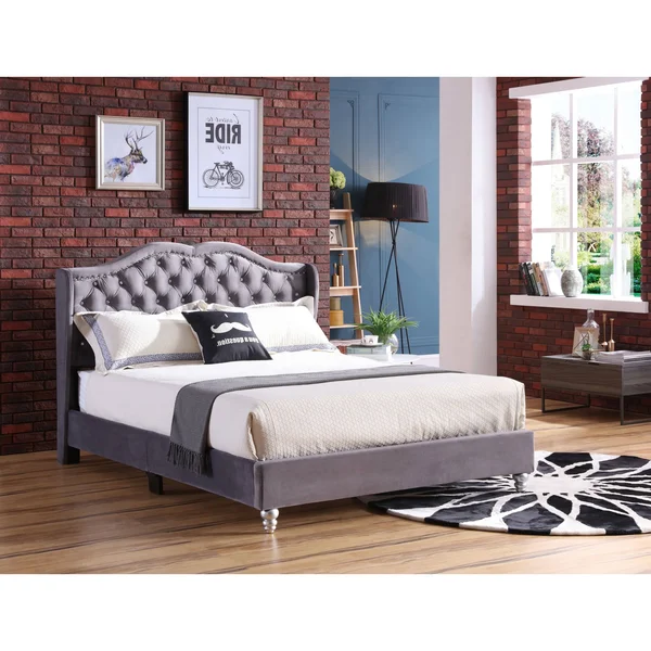 Glory Furniture Joy G1932-fb-up Full Upholstered Bed, Cherry