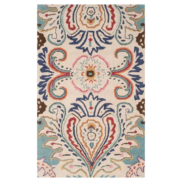Safavieh Bella Ivory & Blue 3& x 5& Rug