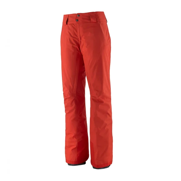 Patagonia Insulated Snowbelle Pants-Regular RED, Women Full-length Trousers (Size L - Color Catalan Coral)