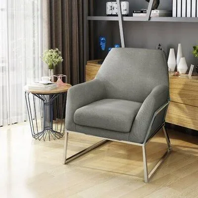 Sankey Armchair Orren Ellis Upholstery Color: Gray