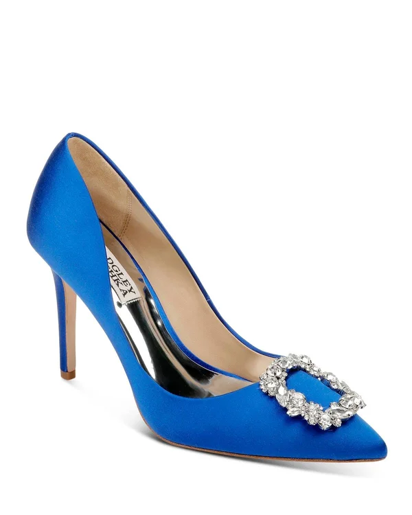 Badgley Mischka Women's Cher Crystal Buckle Pumps 3587233 - 5 - Opal