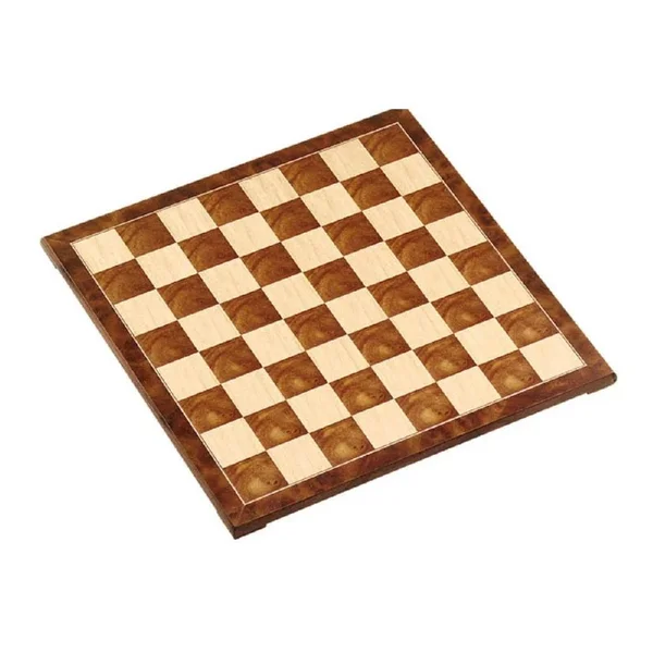 15 inch Polished Burl Wood Chess Board