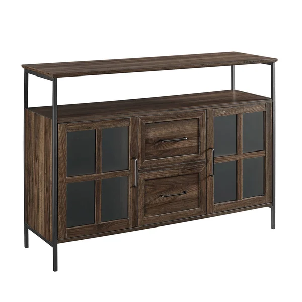 Walker Edison Reclaimed Barnwood TV Stand (Accommodates TVs Up to 80-in) in Brown - LW70ARSMDRO