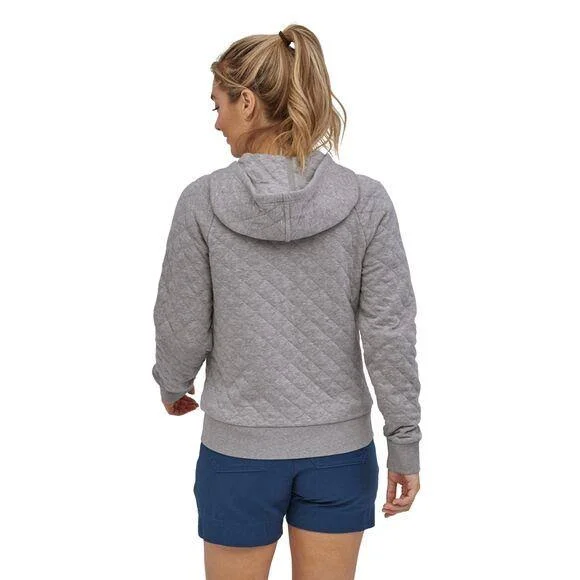Patagonia Women's Organic Cotton Quilt Hoody Dyno White, XL