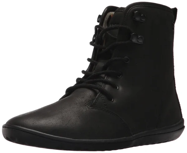 Vivobarefoot Gobi Hi-Top Leather Women's Shoes Black : 35 (US Women's 5) B - Medium