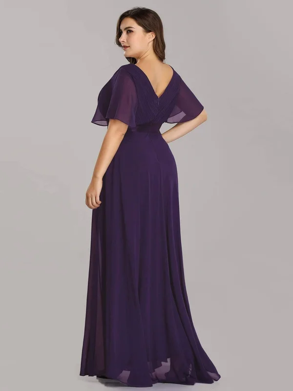 Ever-pretty Plus Size Empire Waist Evening Dress Adult Female Polyester