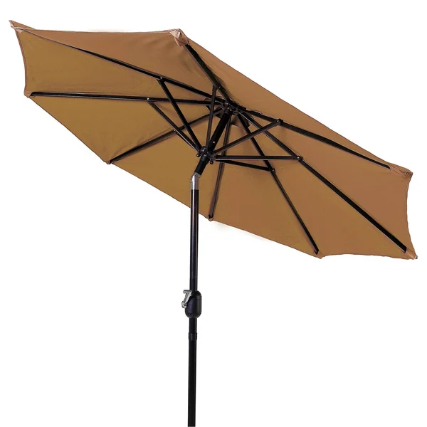 Trademark Innovations Tilt Crank Patio Umbrella - 7&, Tan