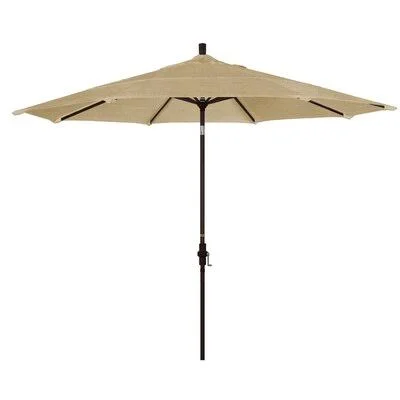 Pyatt Market Umbrella Sol 72 Outdoor Frame Color: Matte Black - Fabric Color: Jockey Red, Size: 9&