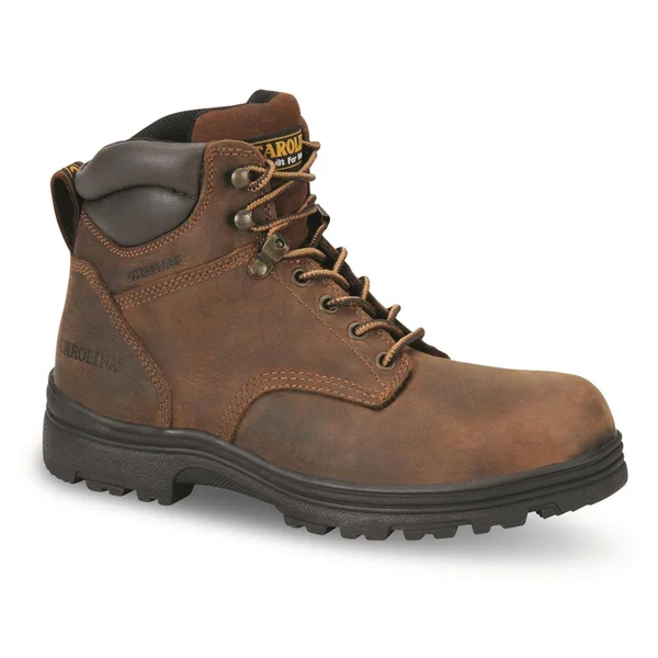 Carolina Men's 6x22 Waterproof Work Boots -Brown- - 14 - 2E