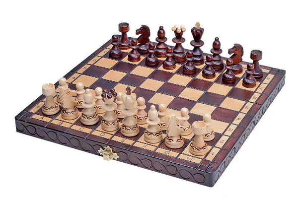 SouvNear 10.5x22 Wood Chess Set - Handmade Premium Magnetic Folding Chess