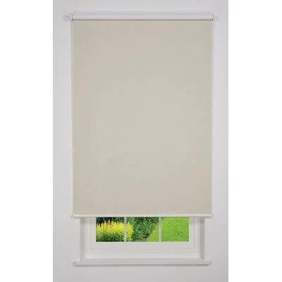 Cordless Blackout Roller Shade Linen Avenue Finish: Beige - Blind Size: 61v5W x 78L