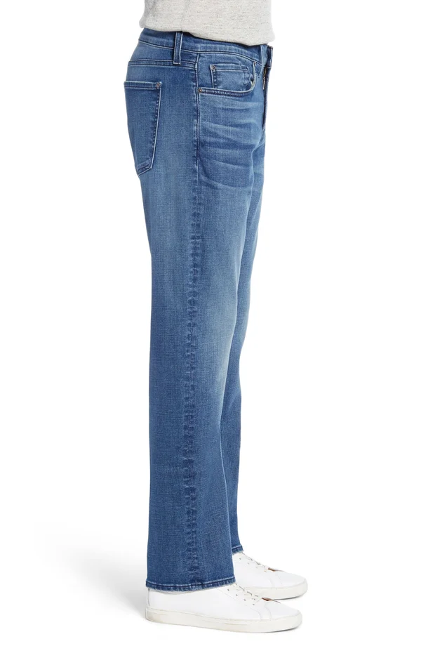 7 for All Mankind The Straight Slim Straight Leg Jeans - Blue - 34