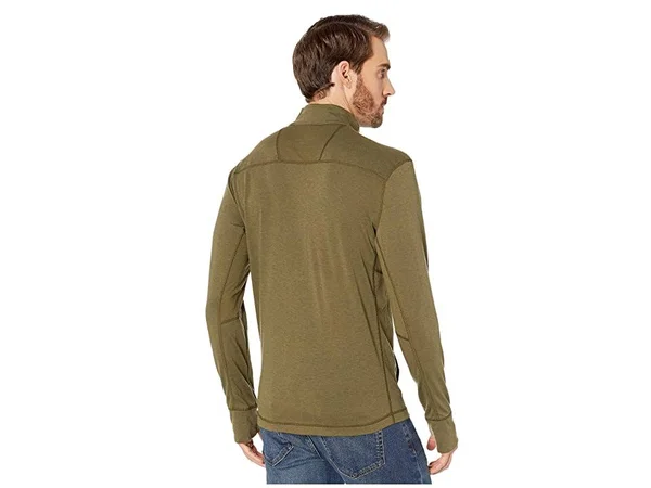 prAna: Men's Jarvis 1/2 Zip - Cargo Green Cagr