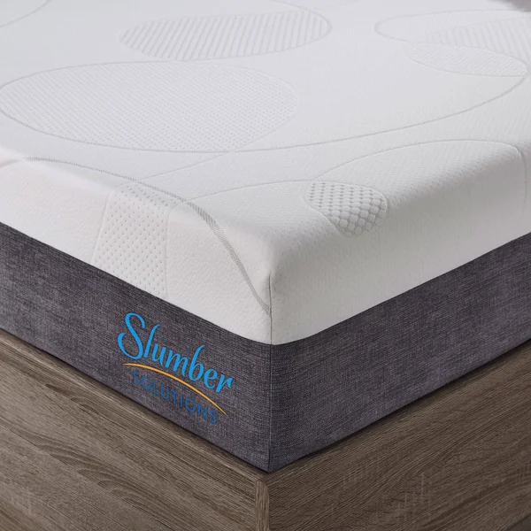 Slumber Solutions Choose Your Comfort 12-Inch Gel Memory Foam Mattress Set - Queen - Medium