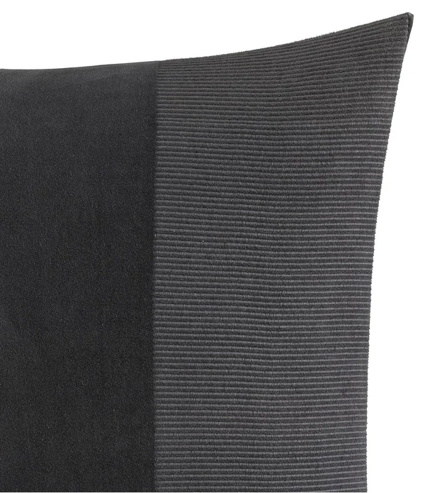 Vera Wang Shadow Stripe Euro Sham - Charcoal