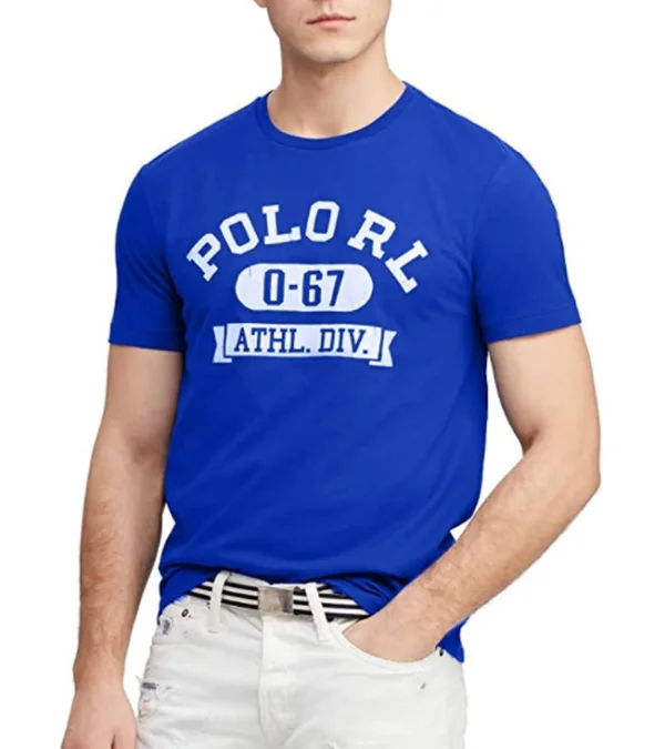 Polo Ralph Lauren 67 Logo Print T-Shirt Blue
