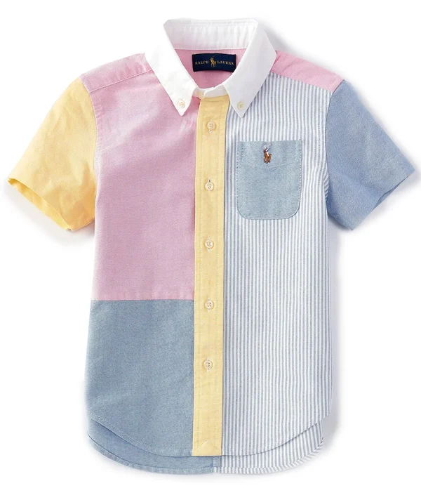 Polo Ralph Lauren Little Boys 2T-7 Short-Sleeve Oxford Fun Shirt - 6