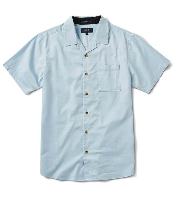 Well Worn Organic Cotton Button Up Shirt Light Blue, S