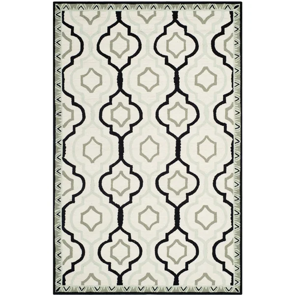 Safavieh Chelsea HK740A 6&0x22 x 9&0x22 Ivory - Black Area Rug