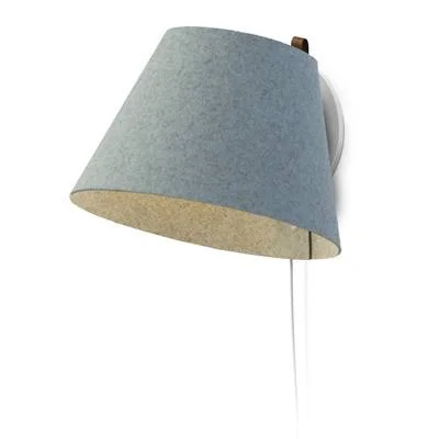Lana 1-Light Armed Sconce Pablo Designs Shade Color: Arctic Blue, Size: 10.5x22 H x 13x22 W x 13x22 D