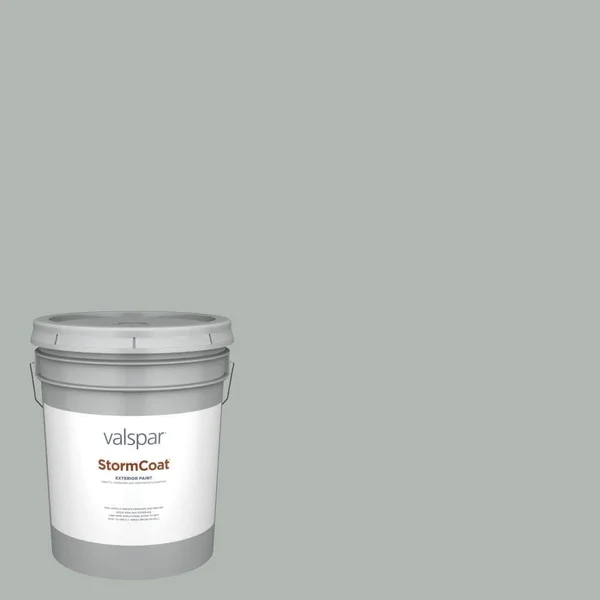 Valspar Pro Storm Coat Flat Silvermist Hgsw7621 Exterior Paint (5-Gallon), HGSW7621-145954