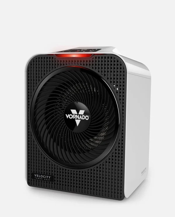 Vornado Velocity 5 Whole Room Space Heater with Auto Climate Control, Timer, and Safety Features, Large, White