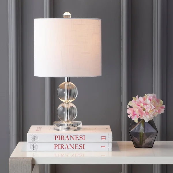 Jonathan Y Brooklyn 17.5x22 Crystal LED Table Lamp - Clear
