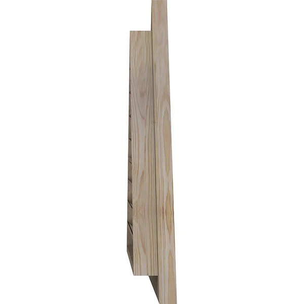 Ekena Millwork GVWTR36X1000SFPPI 36x22W x 10 1/2x22H Triangle Gable Vent (54 1/2x22W x 15 7/8x22H Frame Size) 7/12 Pitch: Primed
