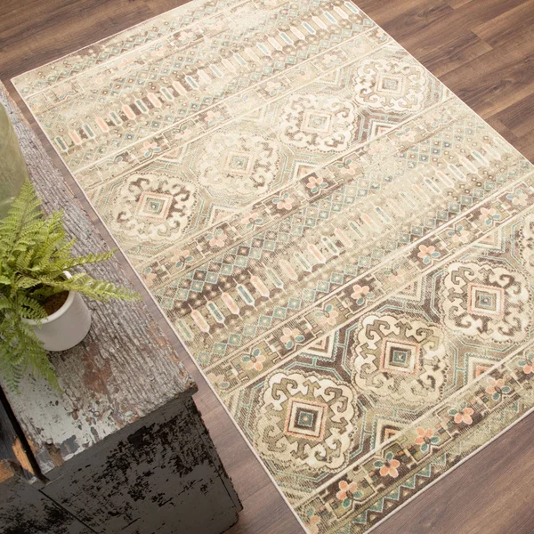 Mohawk Home Layland Beige 3 ft. x 5 ft. Indoor Area Rug