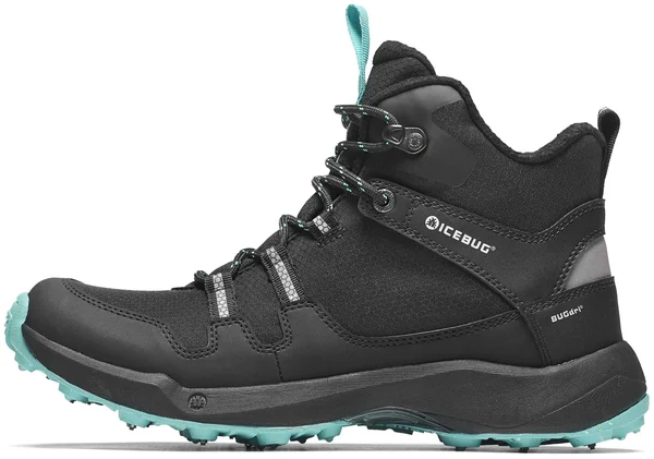 Icebug Stride Bugrip Hiking Boot - Women's Black/JadeMist, 7