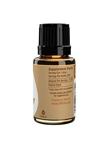 Rocky Mountain Oils - Vetiver -15ml 100% Pure & Natural Essential Oils