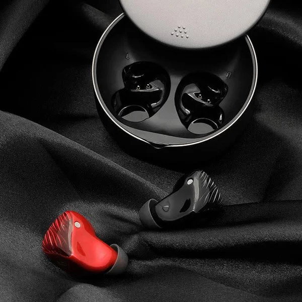 M5-TWS, 3D-Printed True Wireless TWS Earbuds Accent Red