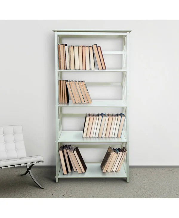 Casual Home Montego 5-Shelf Bookcase, White