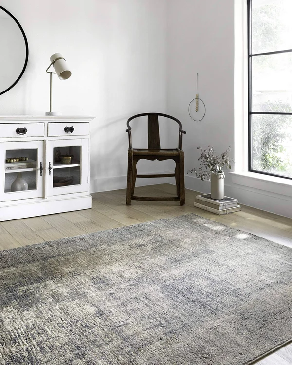 Loloi II Teagan TEA-05 Denim Slate Rug - 6 ft 7 in x 9 ft 2 in
