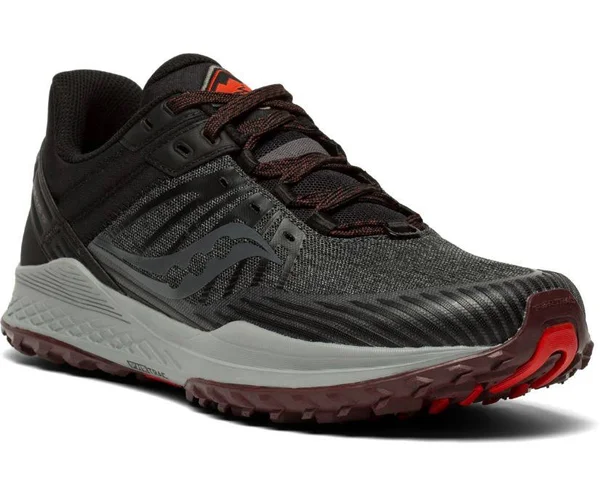Men's Saucony Mad River TR 2 Black|Brick, Size 7M