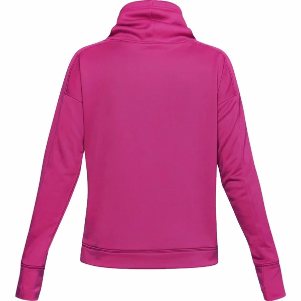 Under Armour Women's Tech Terry Graphic Funnel Neck Hoodie - Pink, XL