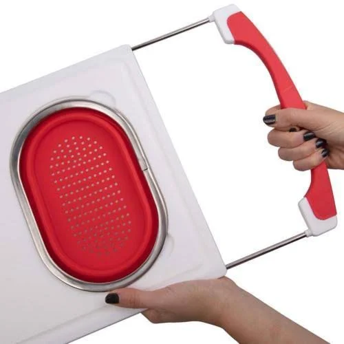 Good Cooking Over The Sink Cutting Board with Collapsible Colander and Extra Long Extension