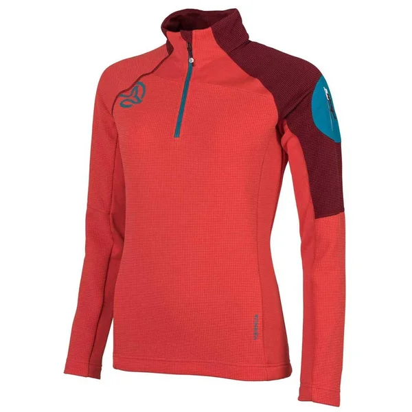 Ternua Lemika Half Zip Fleece Red Women Xs