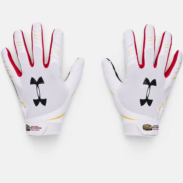 Under Armour Adult F7 Novelty Football Receiver Gloves 2020, XL, White