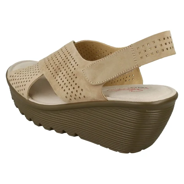 Skechers Women's Parallel Infrastructure Platform Slingback, Size: 11, Dark Natural