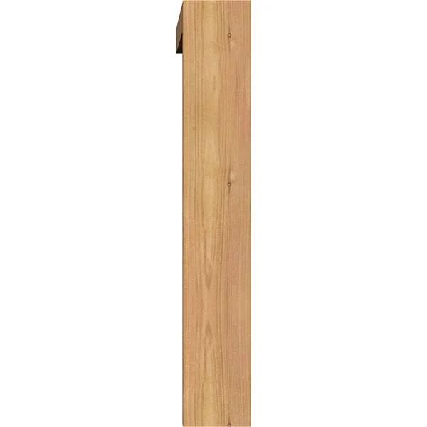 Ekena Millwork 1463913 3 1/2x22W x 18x22D x 22x22H Thorton Block Smooth Bracket w/ Offset Brace, Western Red Cedar