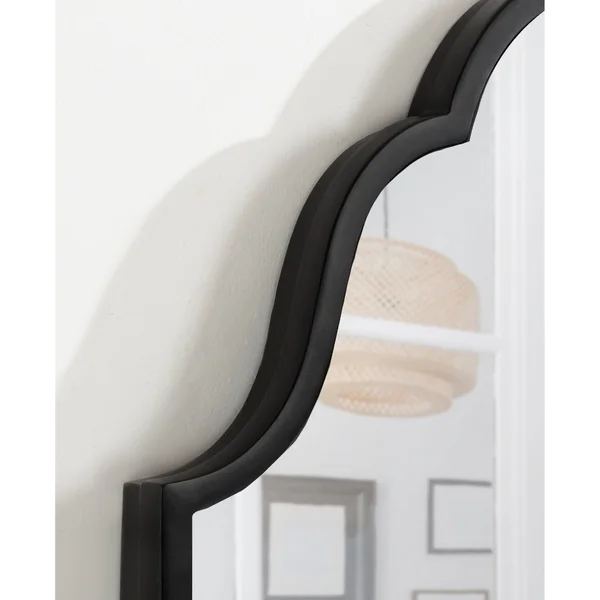 Kate and Laurel Rowla Framed Wall Mirror - 18x24 - Black