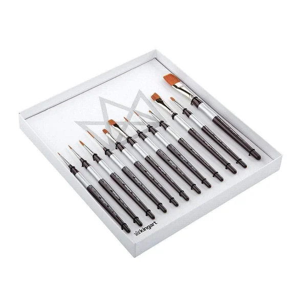 Kingart Precision Brush Set 12/Pkg