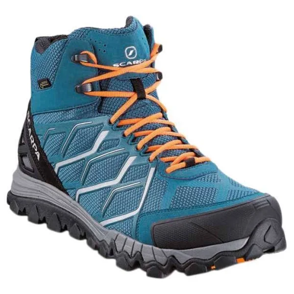 Scarpa Nitro Hike Gore-Tex Hiking Boots Blue Orange Grey 40