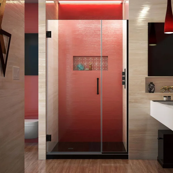 DreamLine SHDR-244307210-01 Unidoor Plus Hinged Shower DOOR, Chrome, 43 to 43-1/2x22 x 72x22