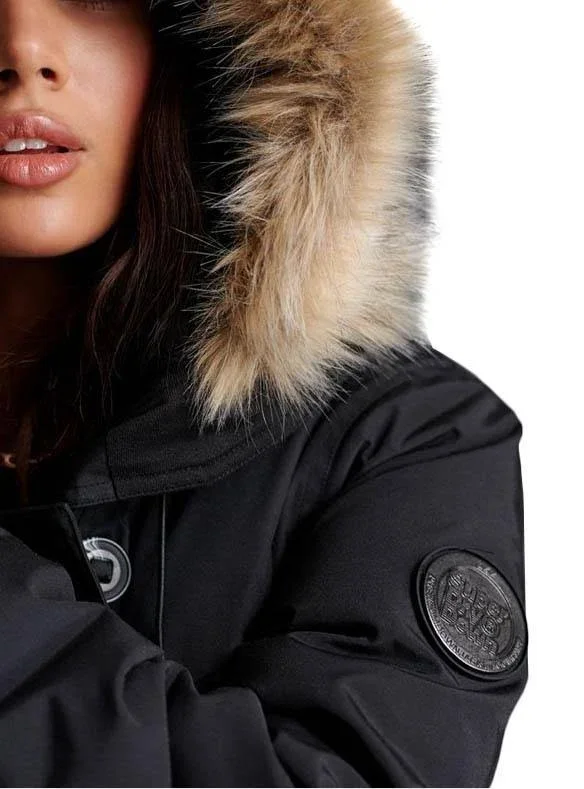 Superdry Rookie Down Parka Jacket - Black - Parka Jackets