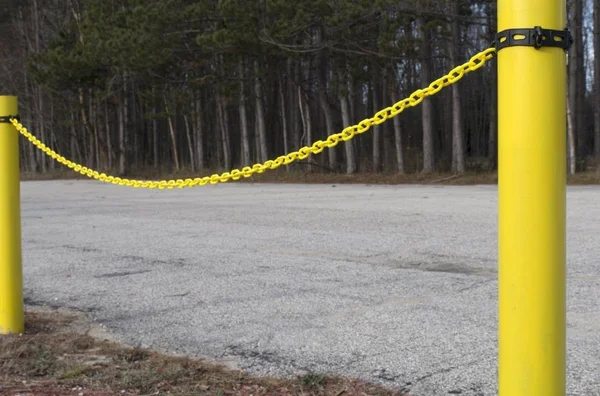 Mr. Chain Plastic Chain Barrier on A Reel, 2x22x125&L, Yellow 50102
